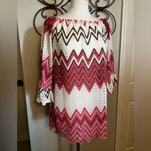 Emma Rose Boho Top Size Large